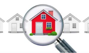 Zoeken naar juiste huis middels een vergrootglas,